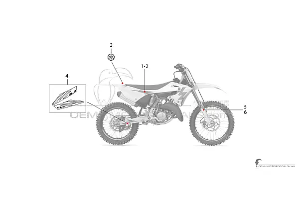 Yamaha YZ250 2024 Anniversary Edition - Blanc