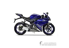 Aufkleber für Yamaha YZF R125 2013 - Blau • Yamaha OEM-Aufkleber