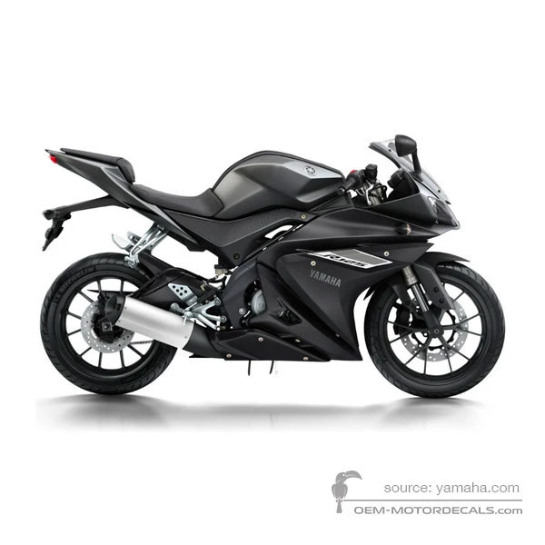 Decals for Yamaha YZF R125 2016 - Gray • Yamaha OEM Decals