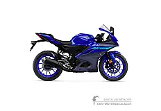 Decals for Yamaha YZF R125 2024 - Blue • Yamaha OEM Decals