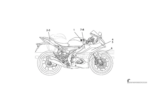 Yamaha YZF R125 2024 - Blue