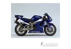 Stickers voor Yamaha YZF R1 1998 - Blauw • Yamaha OEM Stickers