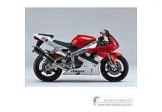 Autocollants pour Yamaha YZF R1 1999 - Rouge • Yamaha Autocollants OEM