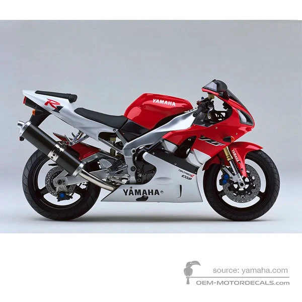 Stickers voor Yamaha YZF R1 1999 - Rood • Yamaha OEM Stickers