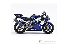 Stickers voor Yamaha YZF R1 2001 - Blauw • Yamaha OEM Stickers