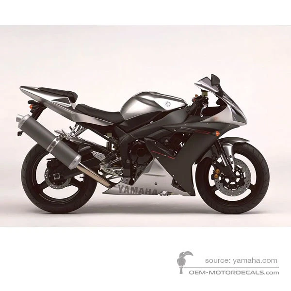 Naklejki do Yamaha YZF R1 2003 - Srebrny • Yamaha Naklejki OEM