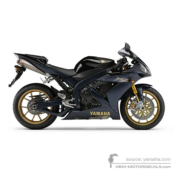 Adesivi per Yamaha YZF R1S 2006 - Nero • Yamaha Adesivi OEM