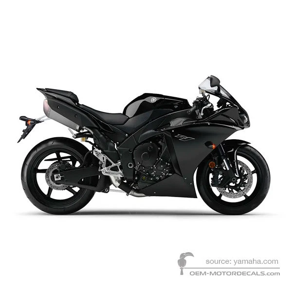 Naklejki do Yamaha YZF R1 2011 - Czarny • Yamaha Naklejki OEM