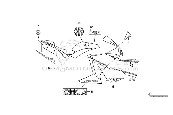 Yamaha YZF R1 2013 - Blauw