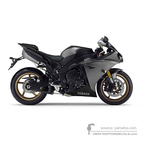 Naklejki do Yamaha YZF R1 2014 - Szary • Yamaha Naklejki OEM