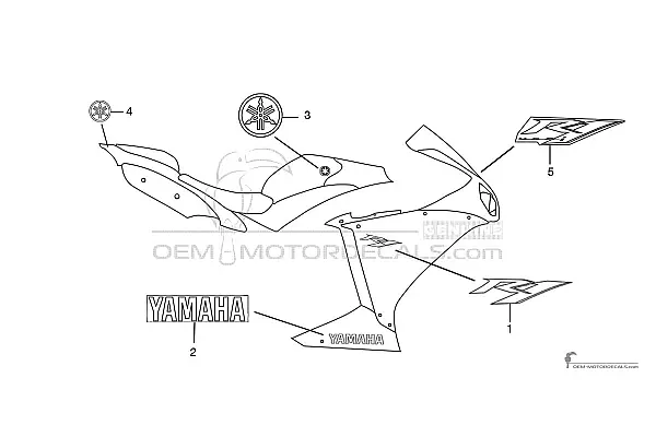 Yamaha YZF R1 2014 - Grijs