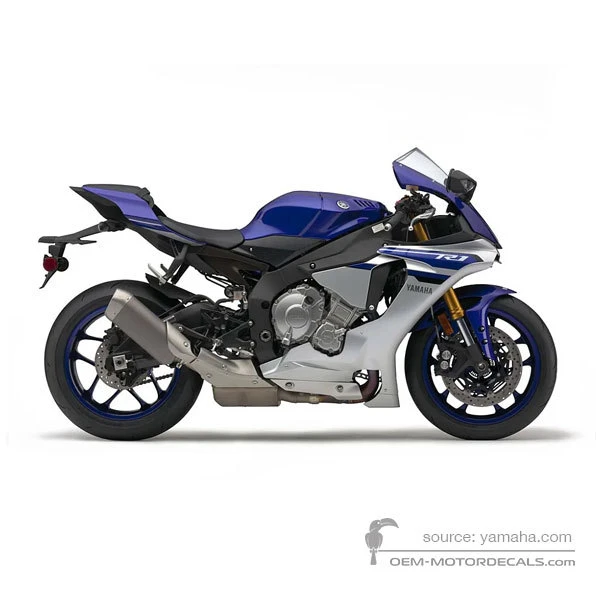 Adesivi per Yamaha YZF R1 2016 - Blu • Yamaha Adesivi OEM