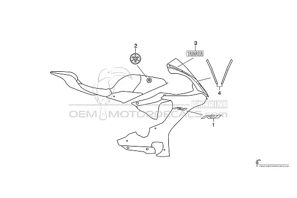 Yamaha YZF R1 2019 - Grau