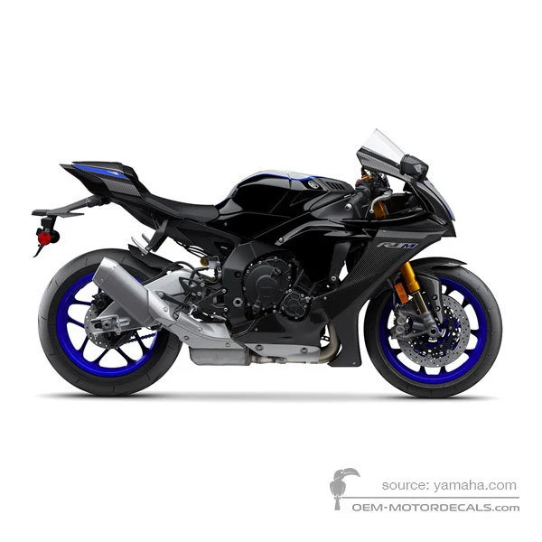 Decals for Yamaha YZF R1M 2020 - Black • Yamaha OEM Decals