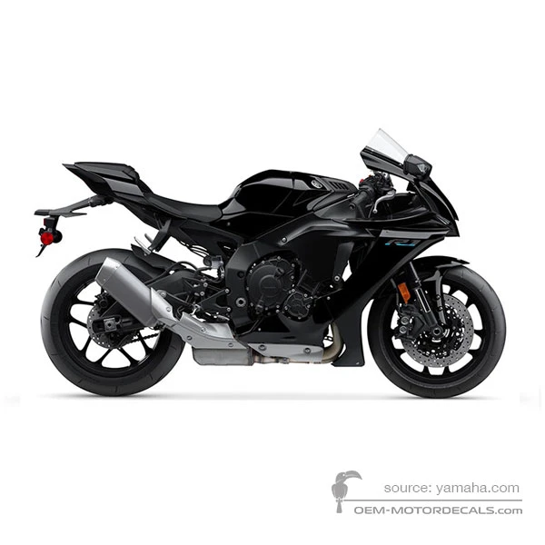 Decals for Yamaha YZF R1 2022 - Black • Yamaha OEM Decals