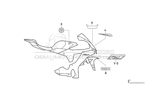 Yamaha YZF R1 2023 - Blauw