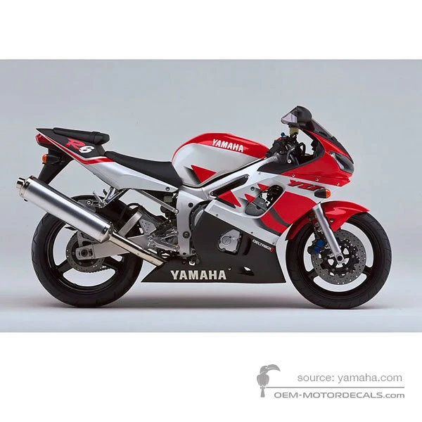 Adesivi per Yamaha YZF R6 2000 - Bianco • Yamaha Adesivi OEM