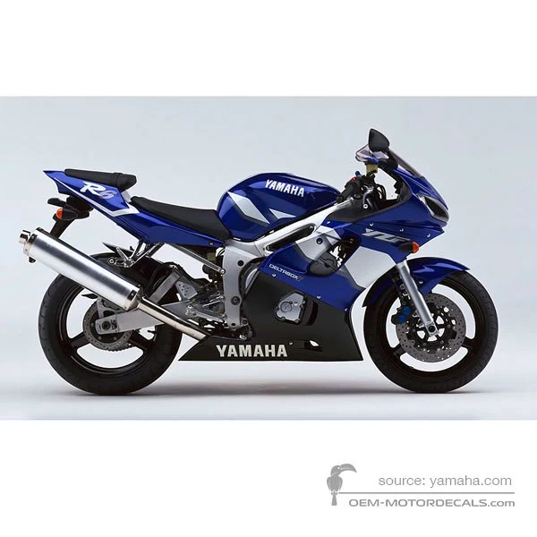 Aufkleber für Yamaha YZF R6 2001 - Blau • Yamaha OEM-Aufkleber
