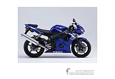 Naklejki do Yamaha YZF R6R 2003 - Niebieski • Yamaha Naklejki OEM