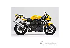 Naklejki do Yamaha YZF R6 2003 - Żółty • Yamaha Naklejki OEM