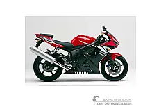 Aufkleber für Yamaha YZF R6 2003 - Rot • Yamaha OEM-Aufkleber