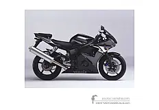 Stickers voor Yamaha YZF R6 2004 - Grijs • Yamaha OEM Stickers