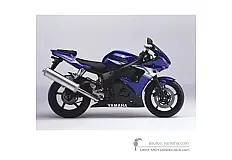 Naklejki do Yamaha YZF R6 2004 - Niebieski • Yamaha Naklejki OEM