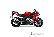 Decals for Yamaha YZF R6 2005 - Red • Yamaha OEM Decals