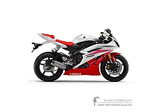 Stickers voor Yamaha YZF R6 2007 - Wit • Yamaha OEM Stickers