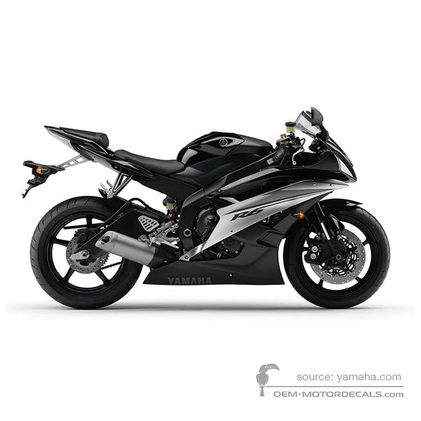Adesivi per Yamaha YZF R6 2007 - Nero • Yamaha Adesivi OEM