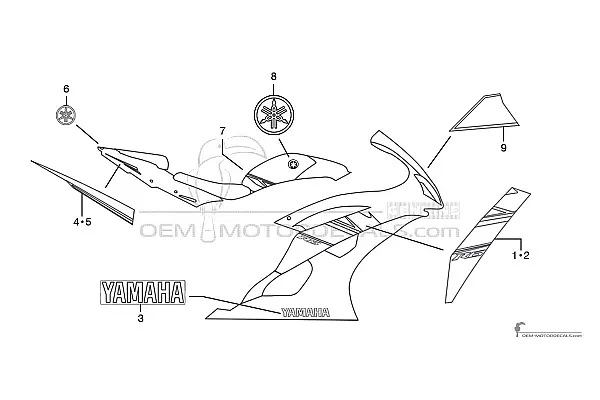 Yamaha YZF R6 2008 - Niebieski