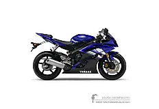 Aufkleber für Yamaha YZF R6 2011 - Blau • Yamaha OEM-Aufkleber
