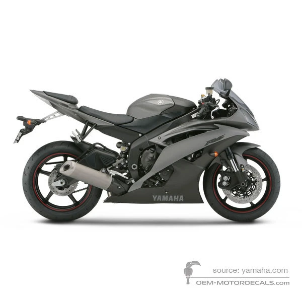 Aufkleber für Yamaha YZF R6 2013 - Grau • Yamaha OEM-Aufkleber