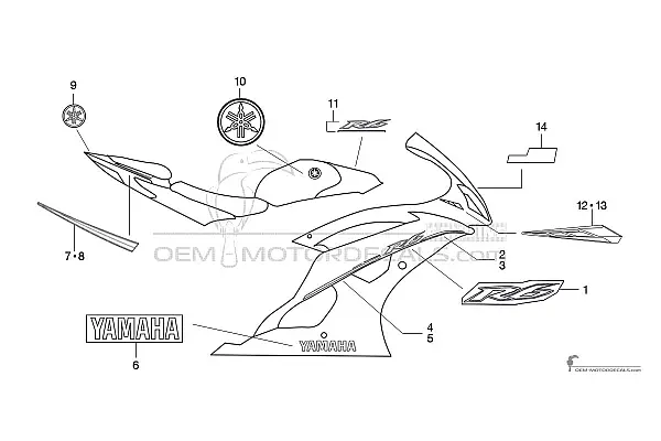 Yamaha YZF R6 2013 - Blau