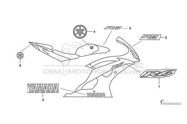 Yamaha YZF R6 2013 - Grijs