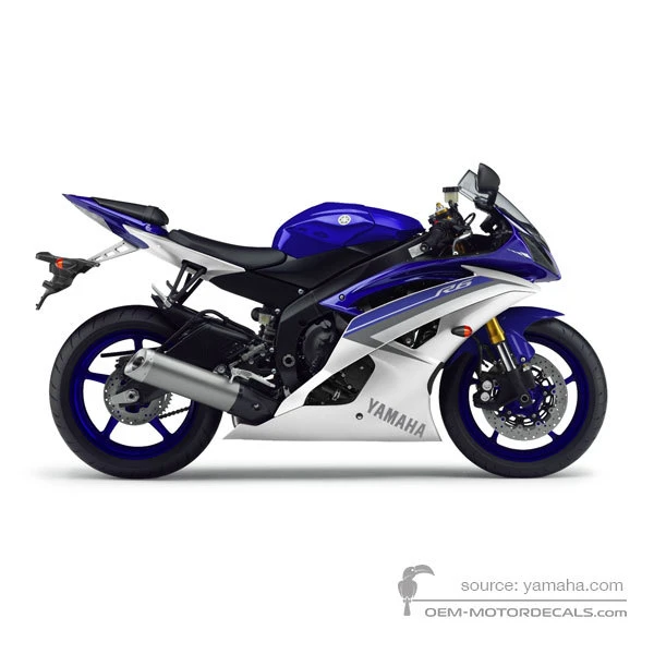 Decals for Yamaha YZF R6 2015 - Blue • Yamaha OEM Decals