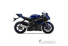 Adesivi per Yamaha YZF R6 2019 - Blu • Yamaha Adesivi OEM