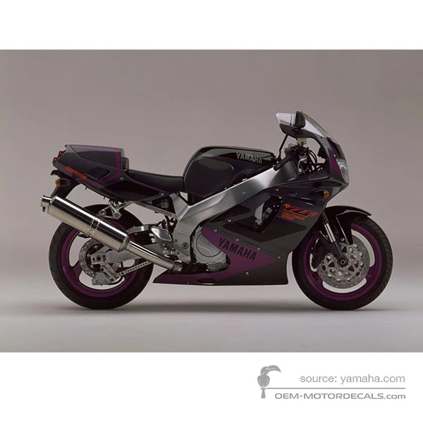Decals for Yamaha YZF750R 1993 - Dark gray • Yamaha OEM Decals
