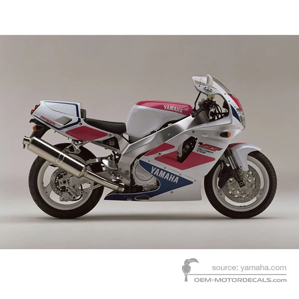 Stickers voor Yamaha YZF750R 1993 - Wit • Yamaha OEM Stickers