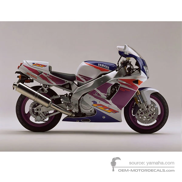 Decals for Yamaha YZF750R 1994 - White • Yamaha OEM Decals