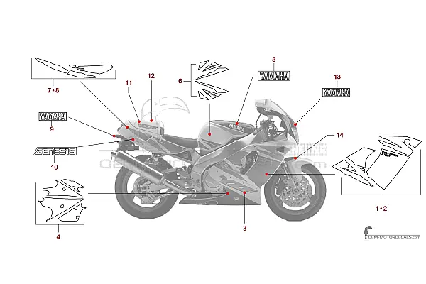 Yamaha YZF750R 1994 - White