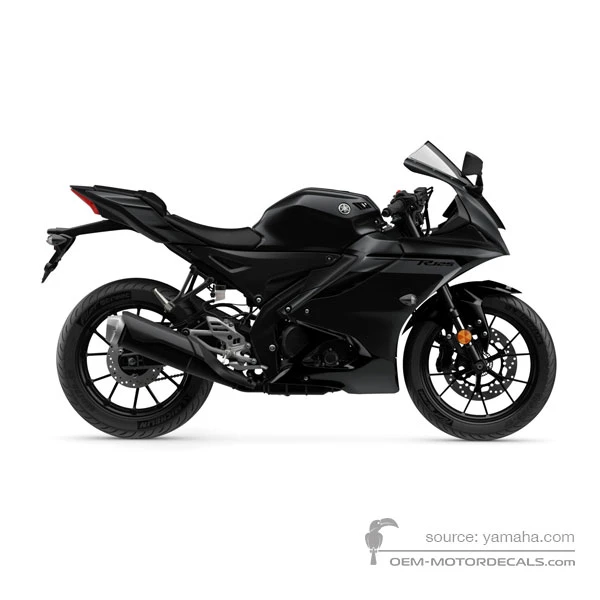 Decals for Yamaha YZF-R125 2025 - Black • Yamaha OEM Decals