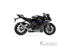 Autocollants pour Yamaha YZF-R1M 2024 - Noir • Yamaha Autocollants OEM
