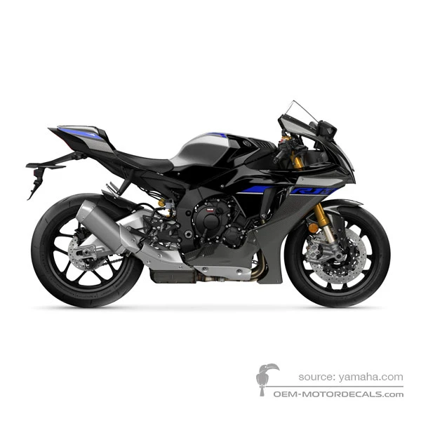 Pegatinas para Yamaha YZF-R1M 2024 - Negro • Yamaha Pegatinas OEM