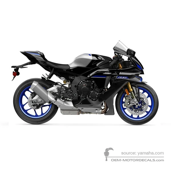 Adesivi per Yamaha YZF-R1M 2025 - Nero • Yamaha Adesivi OEM