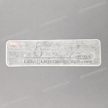 Etiqueta de precaución, Carga de neumáticos