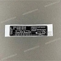 APRILIA Voorzichtigheid label, Ketting 2B005030