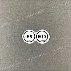 Fuel tank E5/E10 fuel type sticker