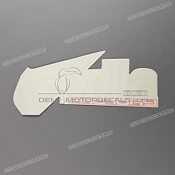 Belly pan decal, left side
