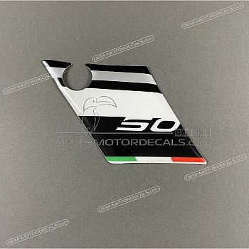 Frame cowling decal, left side